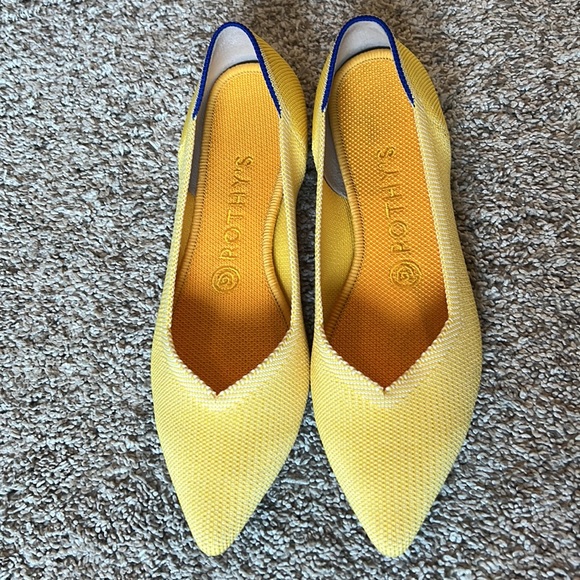 Rothy’s The Point Women’s Flats Retired in Sunshine Size 8 - Picture 2 of 9